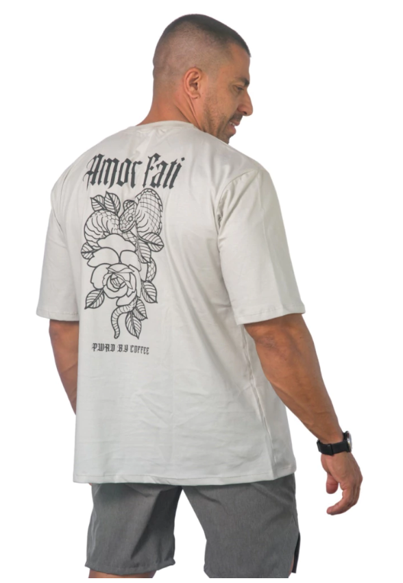 Camiseta Oversized Gelo com Preto