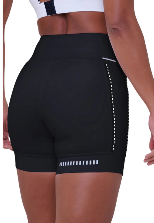 Bermuda Authen Grit Bossa 15 Cm Preto