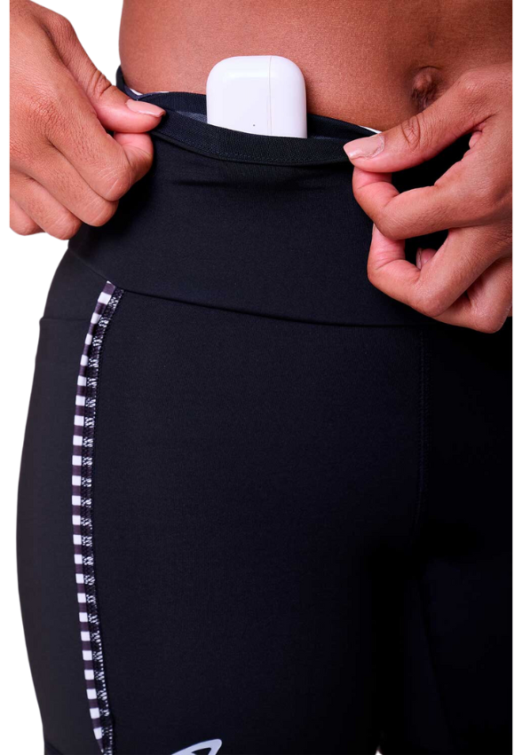 Bermuda Authen Sprint Ginga 12 Cm Preto