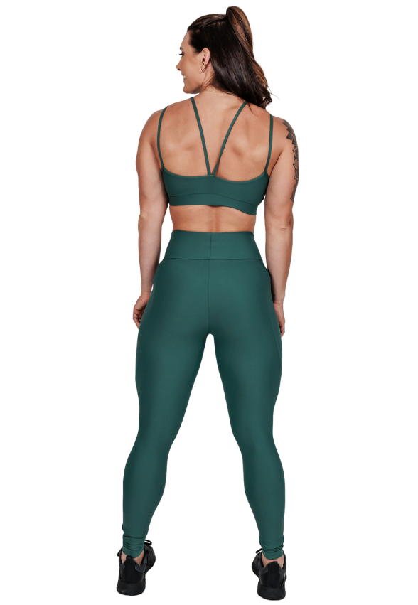 Legging c/ Bolso Lateral Verde Safari