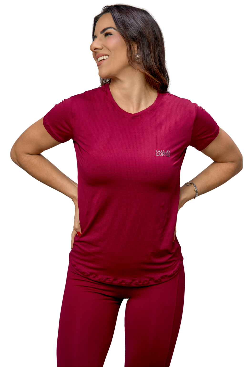 CAMISETA BABYLOOK ROUGE C/ PRATA