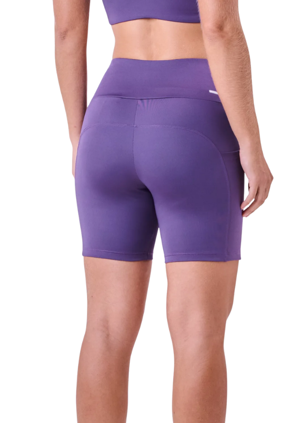 Bermuda Essential Run Stamina 3 Bolsos 15 Cm Roxo Veludo