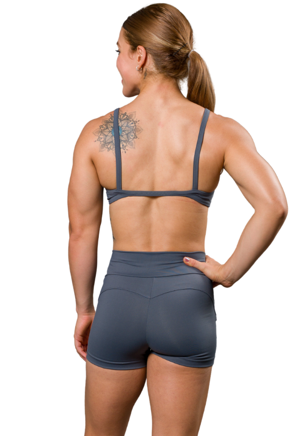 Shorts Empina Bumbum Cinza Chumbo