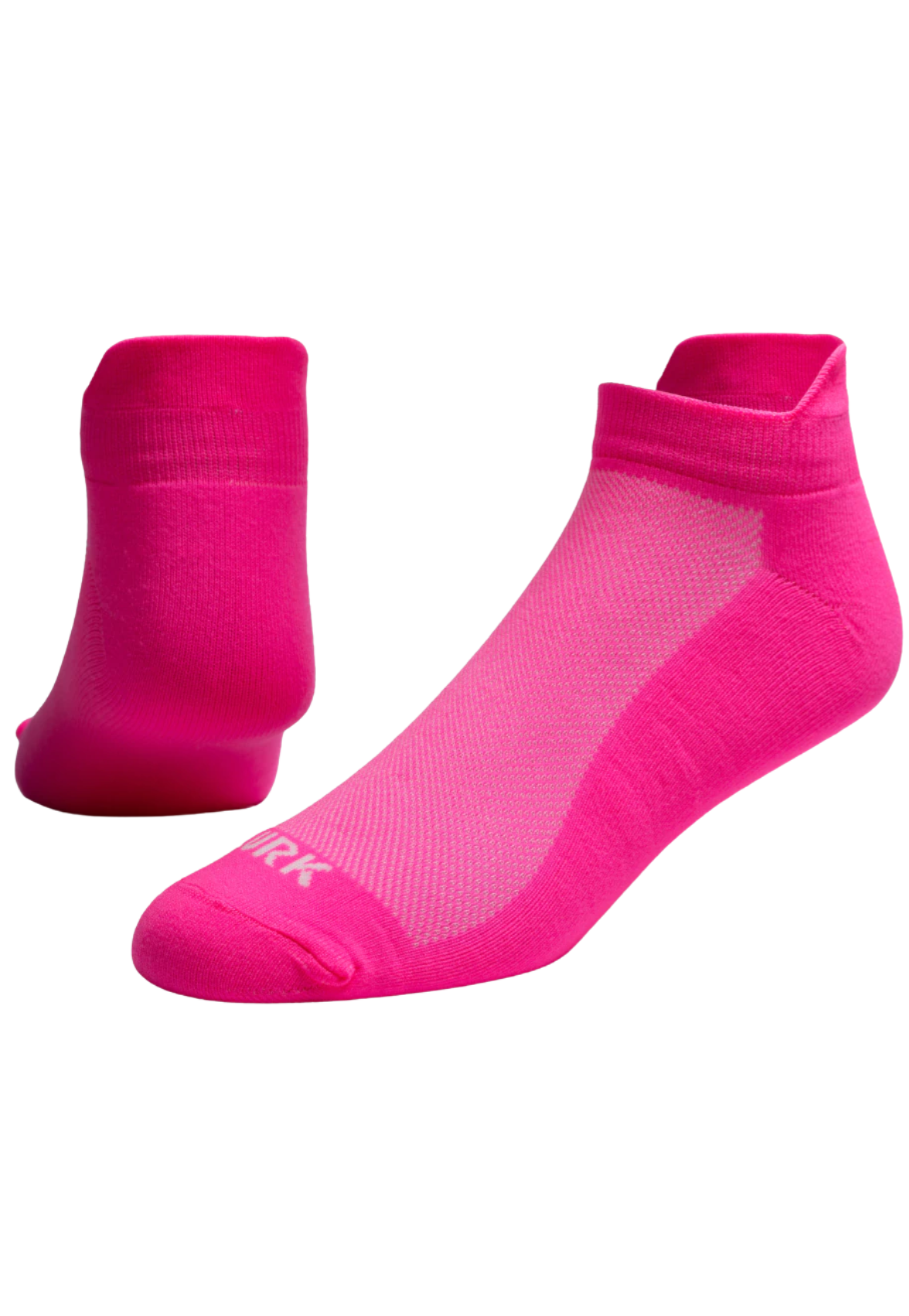 Meia Performance Cano Curto Rosa Neon