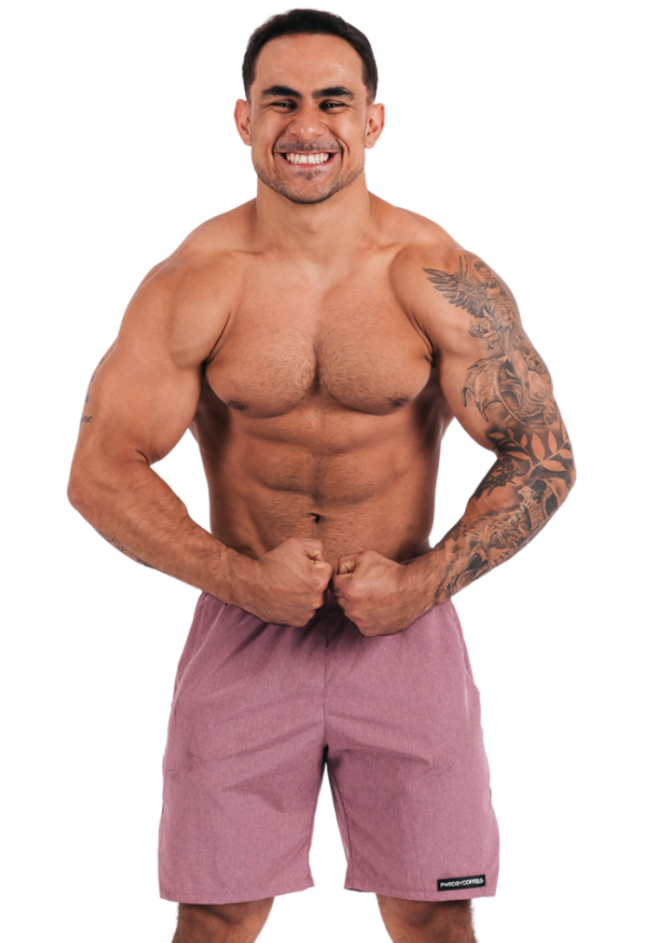 Bermuda Squat Rosa Queimado com Short Térmico - Bolso Interno