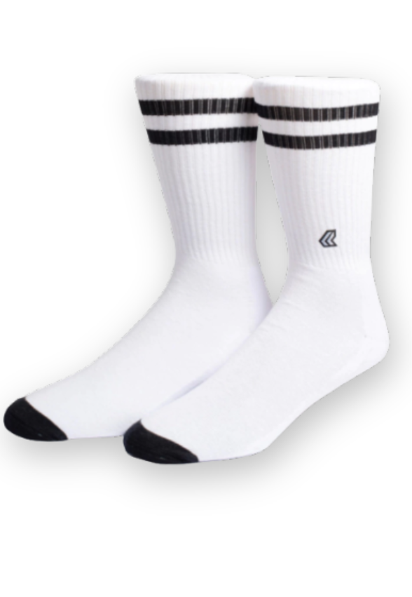 Meia Lurk Listras Branca