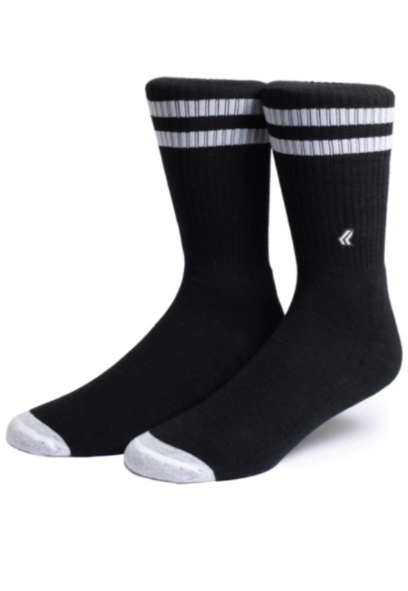 Meia Lurk Listras Preta