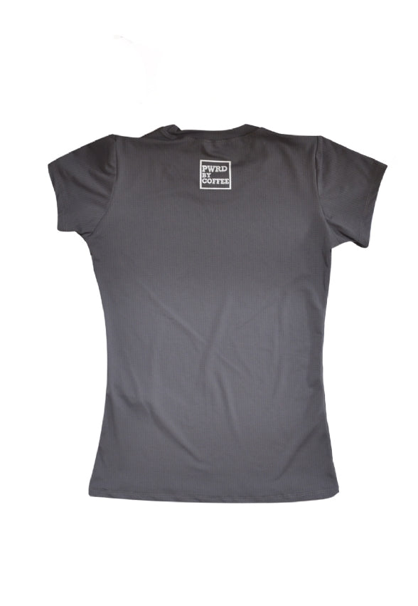 Camiseta Baby Look Cinza Pwrd E Burpees