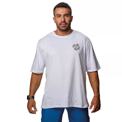 Camiseta Oversized Branca Lucas da Rosa