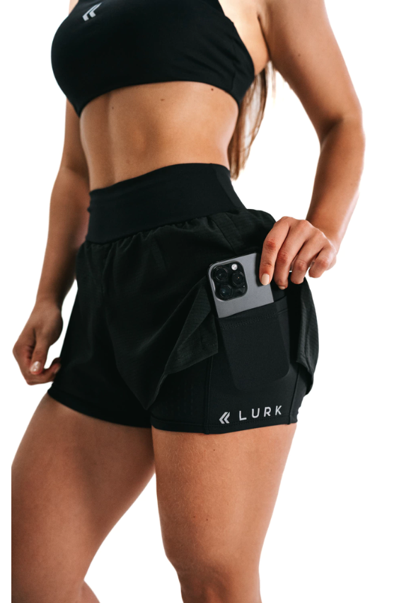 Shorts Essence 2 em 1 Preto Lurk