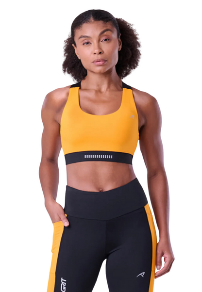 Top Grit Bossa Alça  C/ Bolso Ajustável Laranja