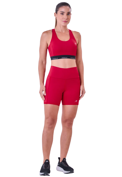 Bermuda Sprint Ginga 3 Bolsos 14 Cm Vermelho Salsa