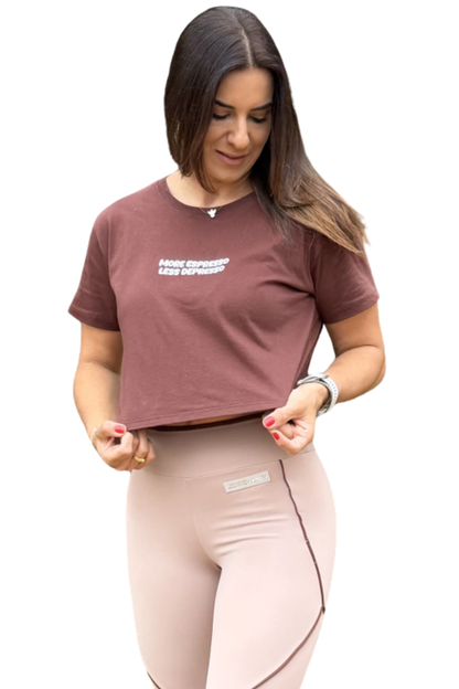 CROPPED AMANDA MARROM MORE ESPRESSO