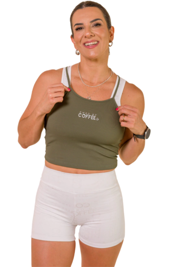 Cropped Carol Verde Verde Militar