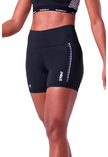 Bermuda Authen Sprint Ginga 12 Cm Preto