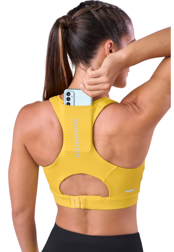 Top Grit Bossa Ajustável 1 Bolso Nadador Fem Ind Amarelo Vivo