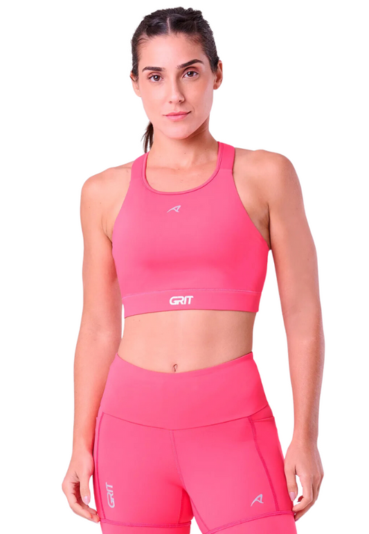 Top Grit Bossa Nadador C/ Bolso Ajustavel  Cereja