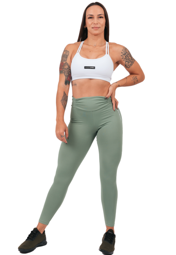 Legging  Cós Drapeada Verde Aura