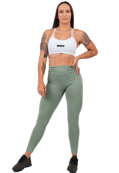 Legging  Cós Drapeada Verde Aura