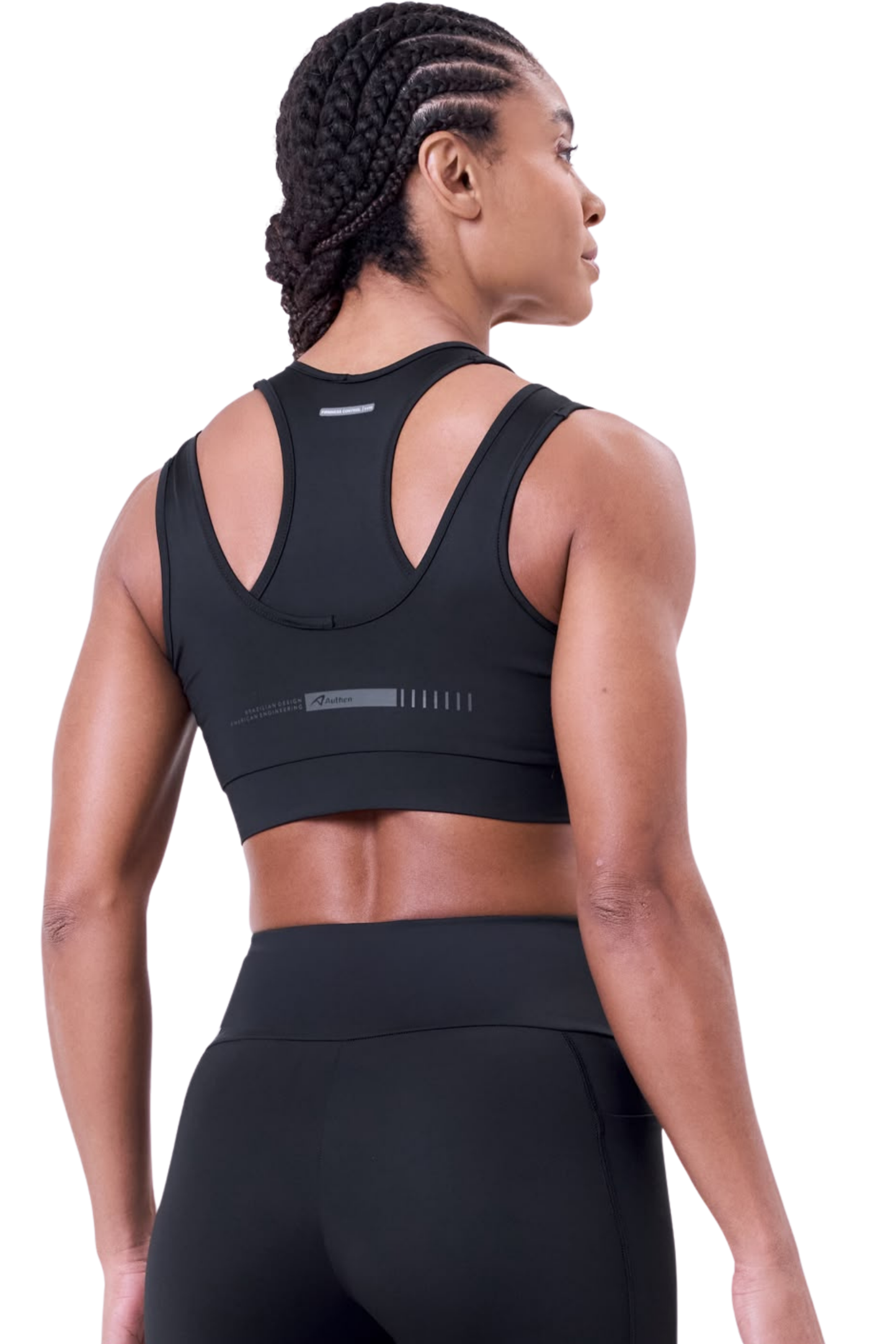 TOP SIGNATURE SAMBA 2 EM 1 DUPLA FACE BLACKOUT FEM IND PRETO