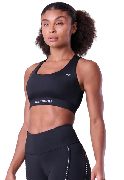 Top Grit Bossa Alça C/ Bolso Ajustável Preto