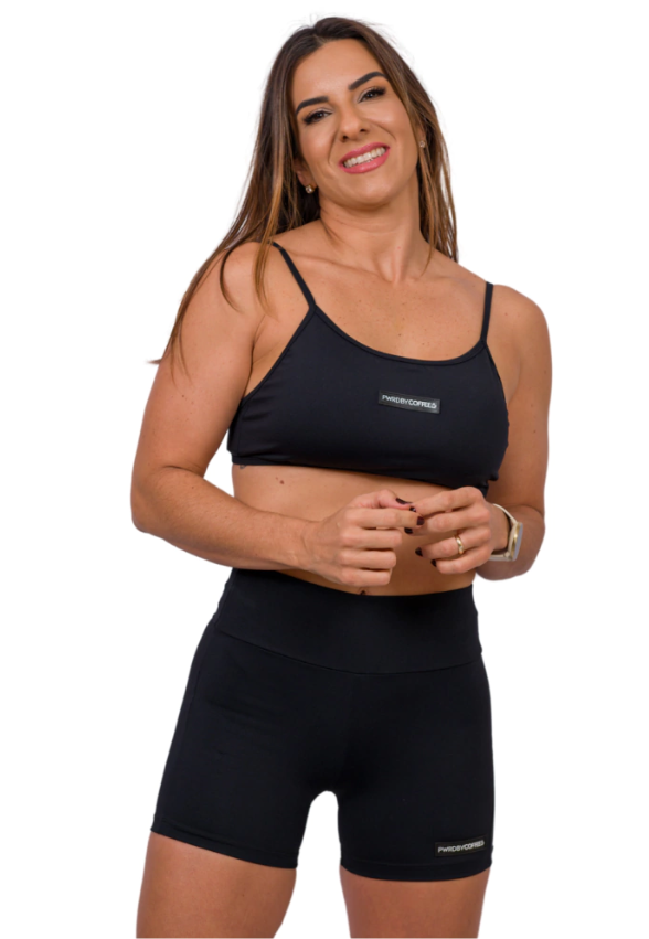 Shorts Kelly Preto com Etiqueta