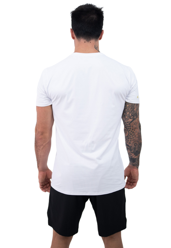 Camiseta Dry Poliamida Branco/Dourado Lurk