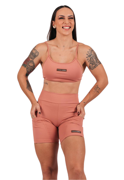 Top Carol Marrocos com Marrom