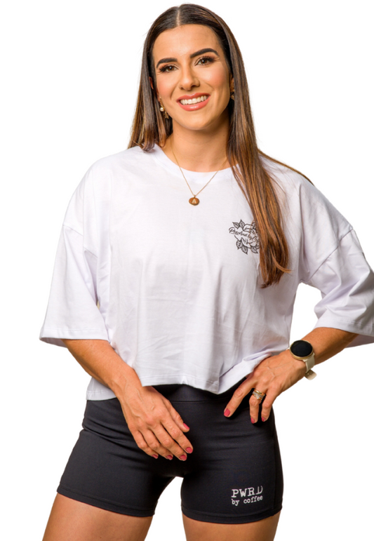 Cropped Oversized Branco Lucas Da Rosa