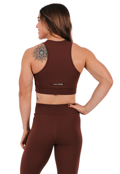 Top C/ Ziper Chocolate