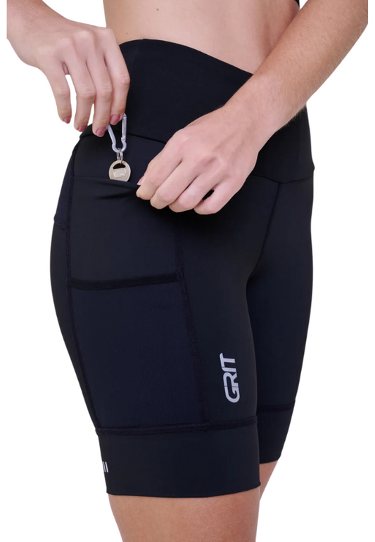 Bermuda Authen Grit Bossa 7 Bolsos 18 Cm Preto