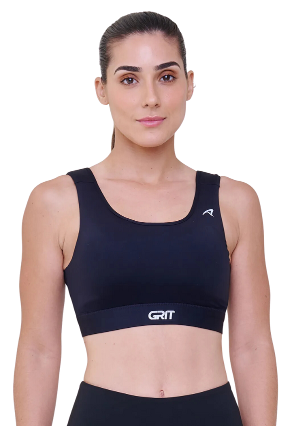 Top Grit Bossa Reto c/ Bolso Ajustável Preto