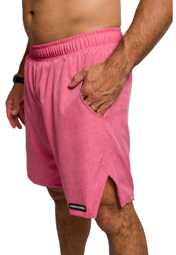 Bermuda Squat Rosa com Short Térmico - Bolso Interno