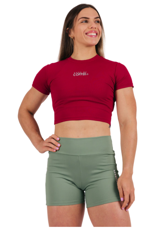 Cropped Lara Red Cherry