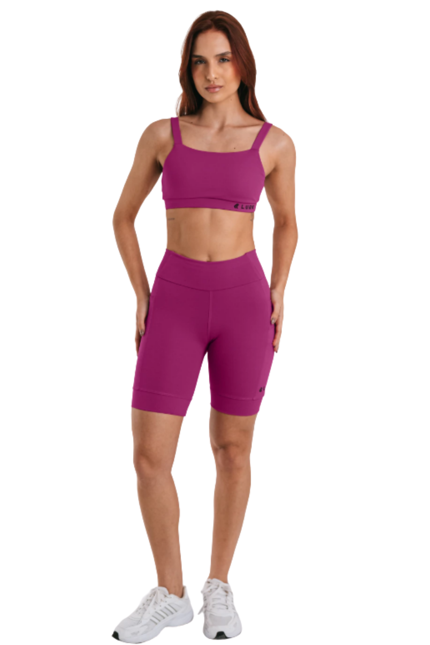 Bermuda de Corrida 7 Bolsos Fucsia