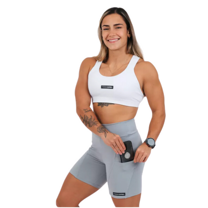 Shorts Bel C/Bolso Cinza