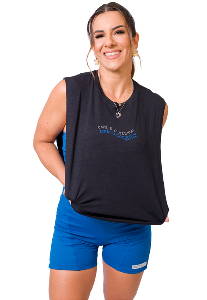 Regata Thali Preta "O Melhor Remédio"