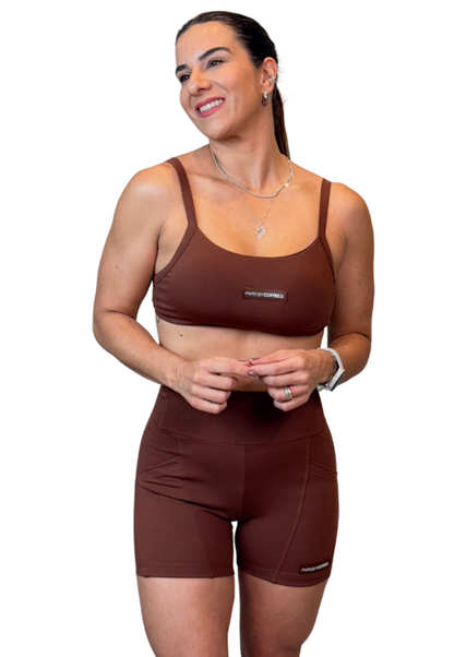 Shorts Bel C/ Bolso Chocolate