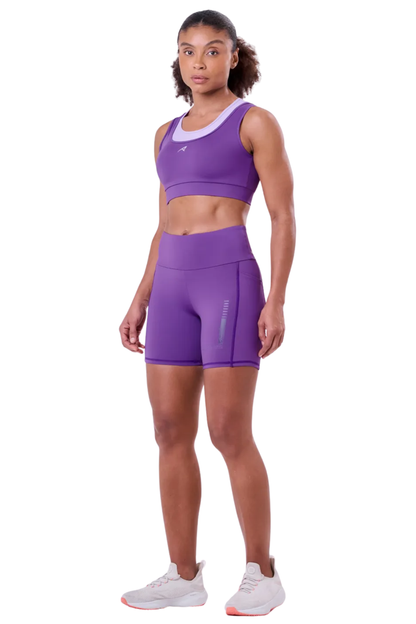 BERMUDA SIGNATURE SAMBA 3 BOLSOS 15CM FEM IND ROXO