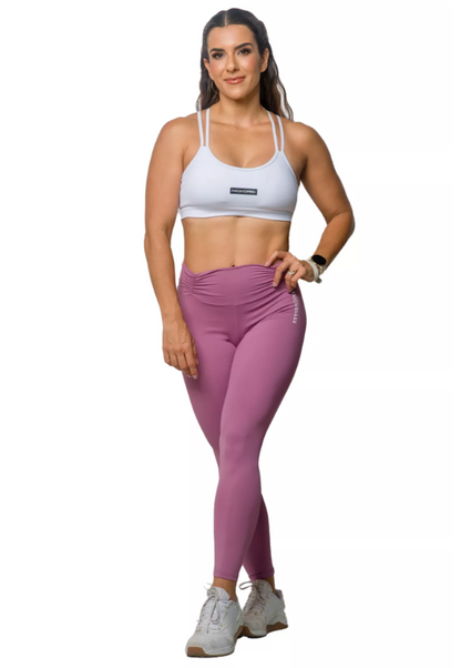 Legging  Cós Drapeada Roxo Medusa