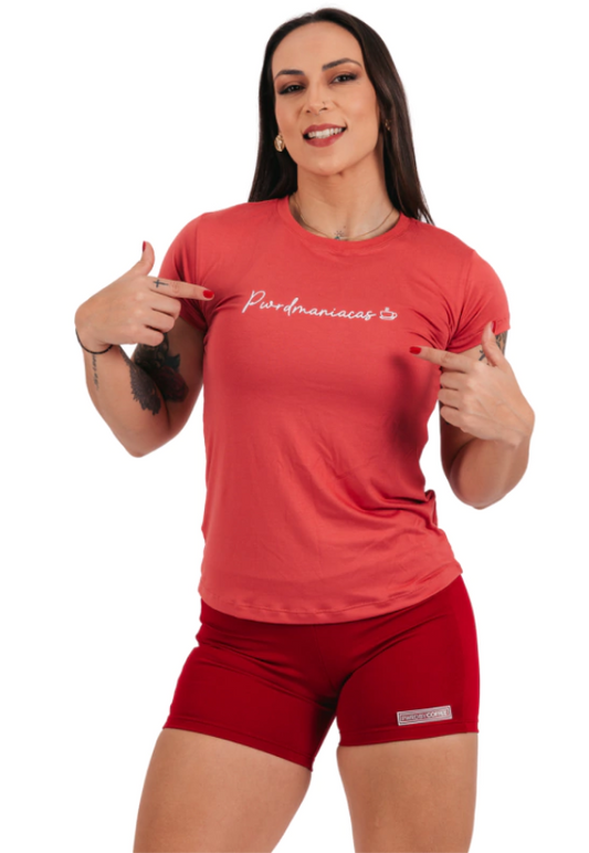 Camiseta Babylook Pwrdmaníacas Visco