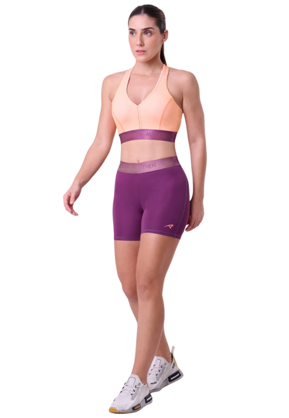 Bermuda Essential Flex Strike 12 cm Fem Ind Roxo Nevoa