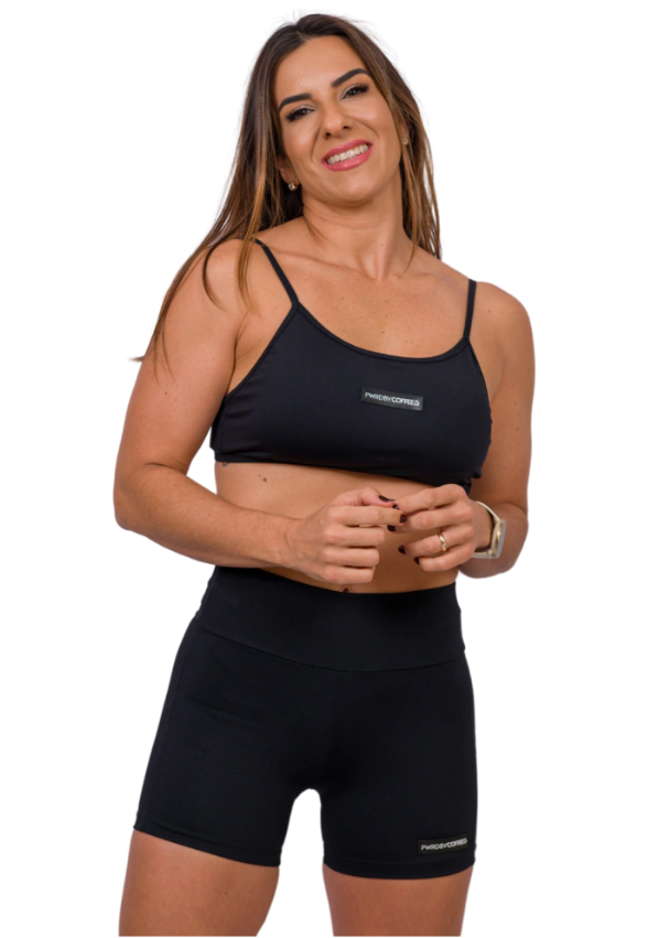 Top Carol Preto com Etiqueta