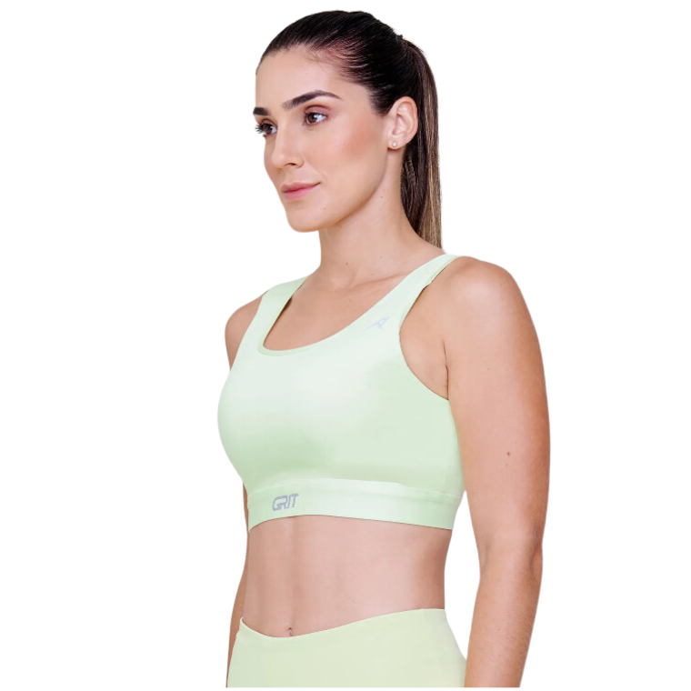 Top Grit Bossa Reto C/ Bolso Ajustável Verde Flow