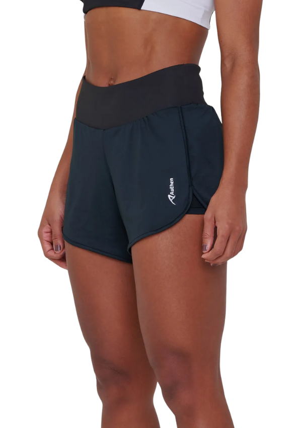 Short Essenstial Run Agility 8 Cm Preto Authen