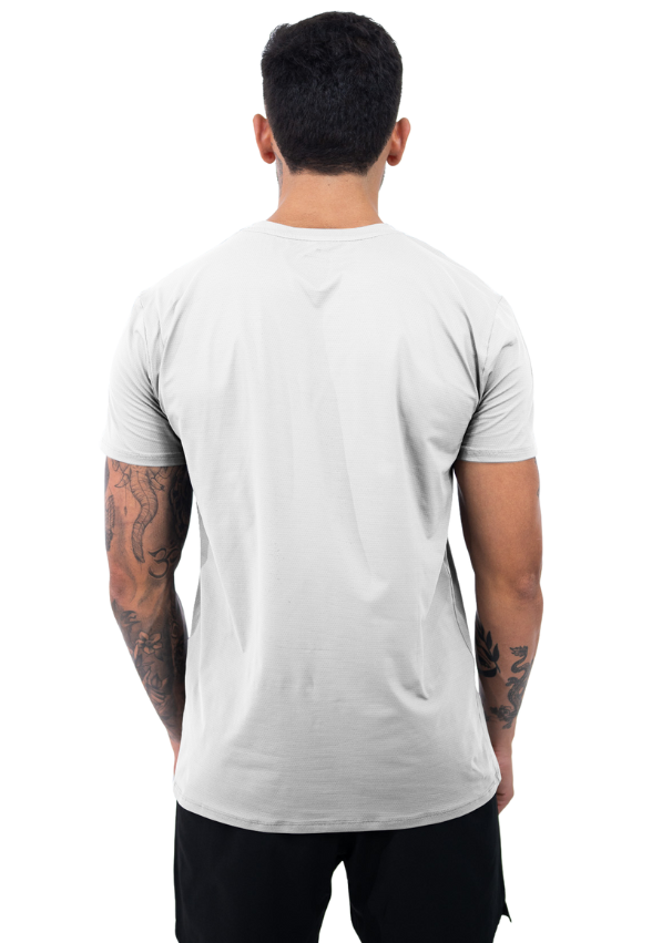 Camiseta Dry Poliamida Running Branca Lurk