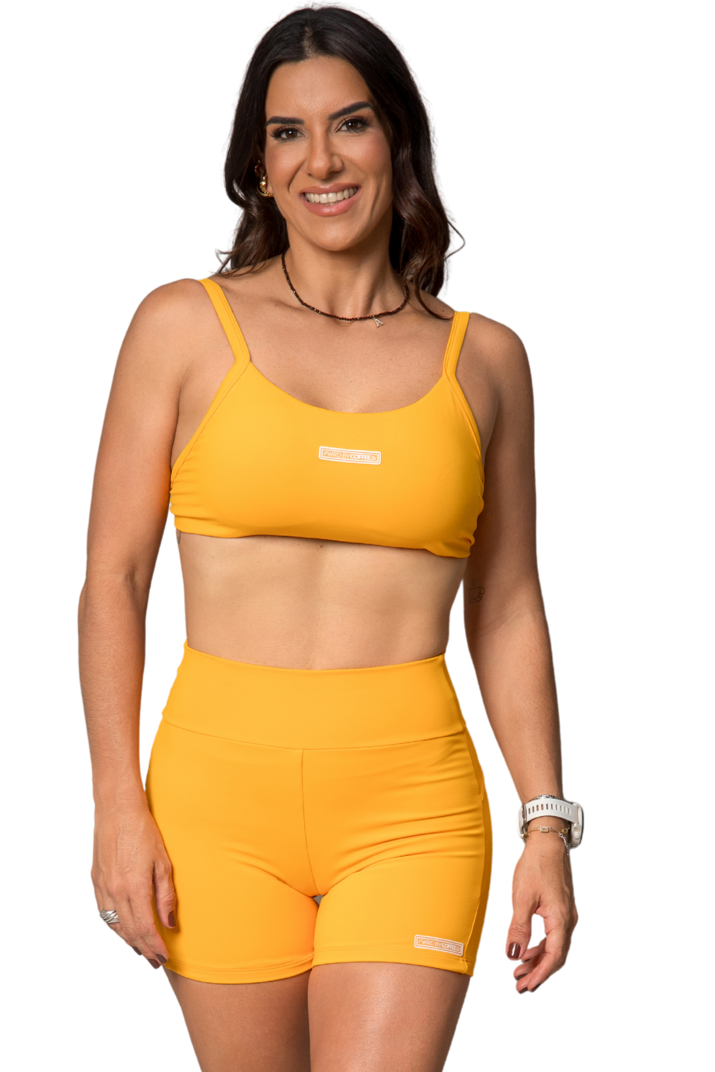 SHORTS EMPINA BUMBUM AMARELO BANDEIRA