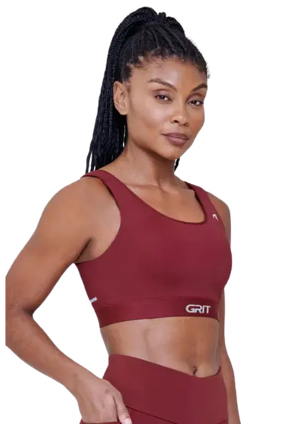 Top Grit Bossa Reto c/ Bolso Ajustável Vermelho Escuro