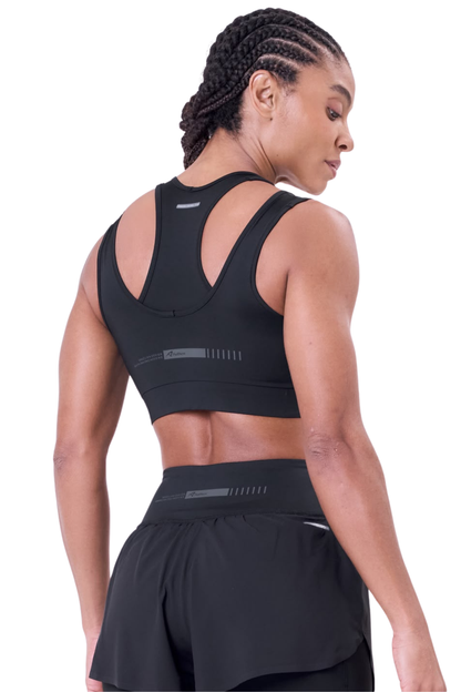 TOP SIGNATURE SAMBA 2 EM 1 DUPLA FACE BLACKOUT FEM IND PRETO