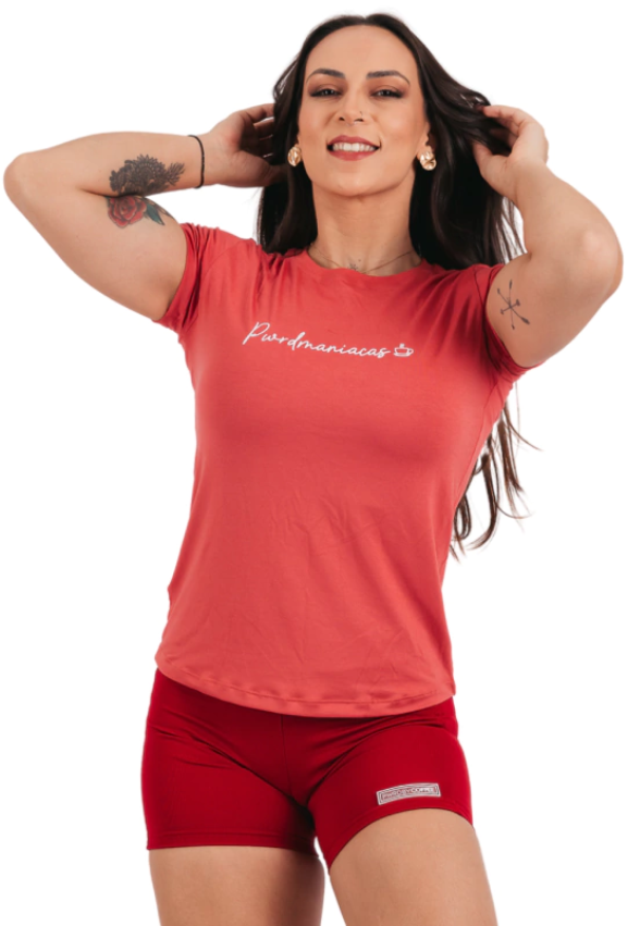 Camiseta Babylook Pwrdmaníacas Visco